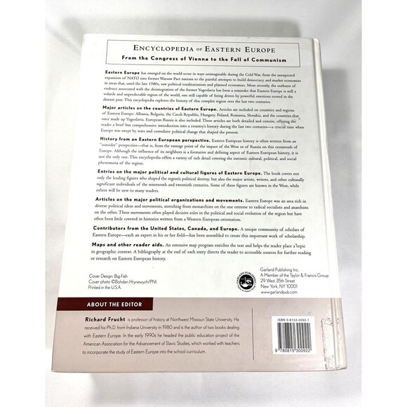Encyclopedia of Eastern Europe From the Congress of Vienna 2000 Hardback - Picture 2 of 10